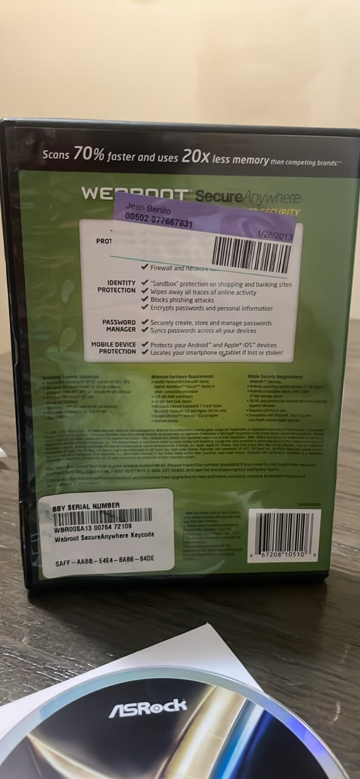 Webroot Software SecureAnywhere Internet Security Plus Protects 3 Devices