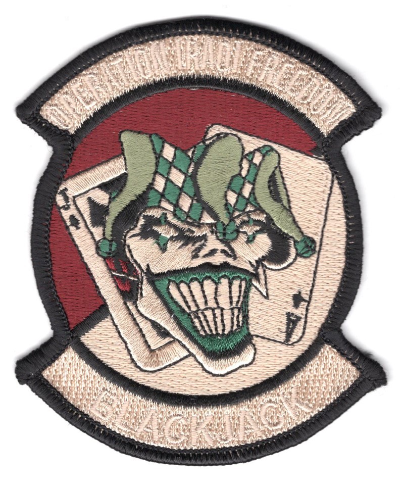 Army Patch: 2nd Squadron, 6th Cavalry Regiment "Blackjack" OP. Iraqi Freedom