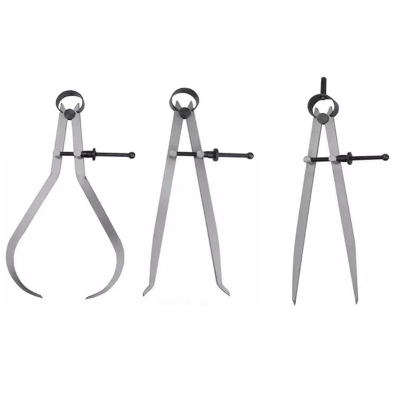 Spring Inside Outside Divider Caliper Set Measures 8 inch Machinist Tools 3-pack