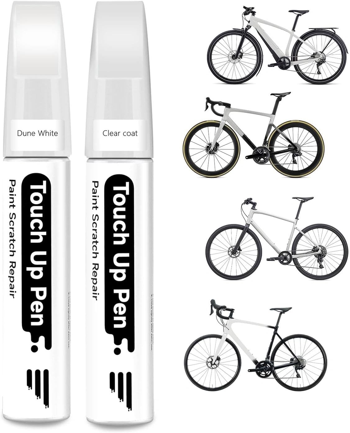 Dune White (Stain) Bike Touch Up 0.21 Fl Oz (Pack of 2), Satin