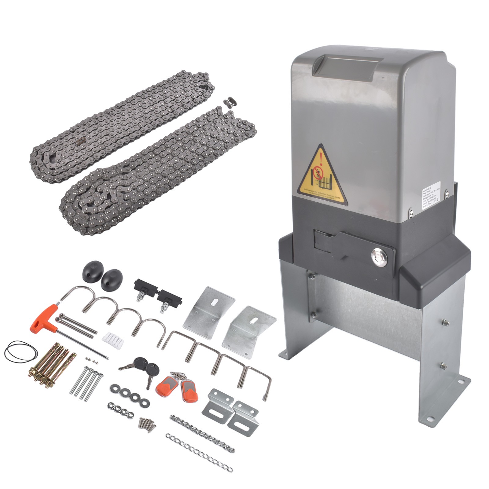 Automatic Gate Opener 3300LBS with Infrared Sensor and 2 Remote Controls