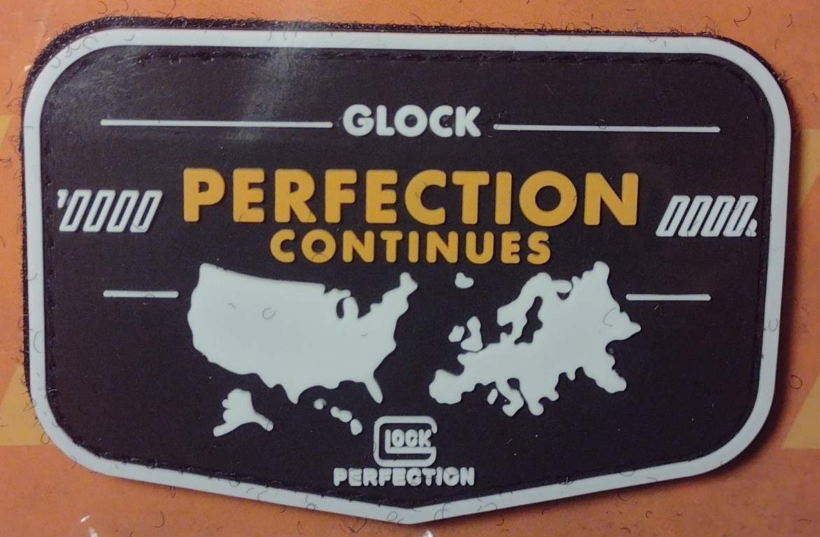 GLOCK PERFECTION CONTINUES Tactical Morale Patch SHOT-SHOW 2025 PVC H&L NIP