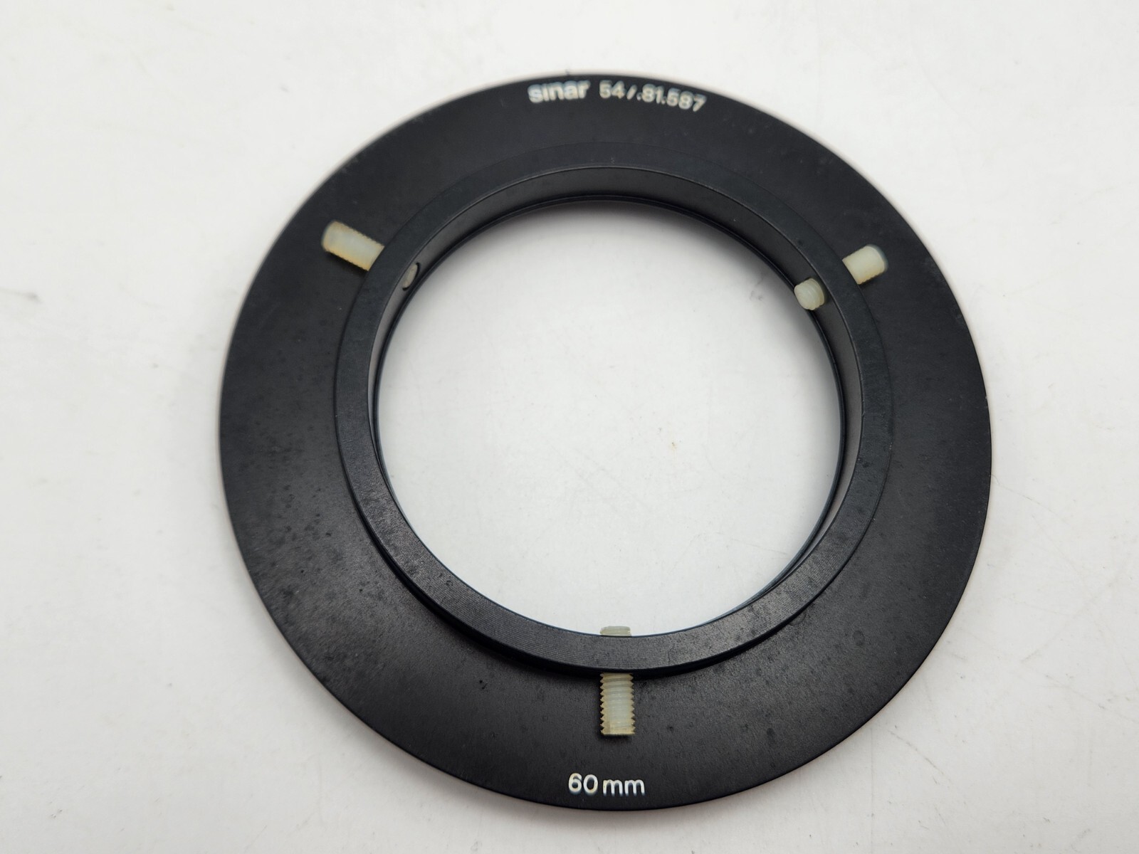 Sinar 547.81.579 60mm Drop-In Filter Ring Holder Adapter for P2 P3 95.5mm