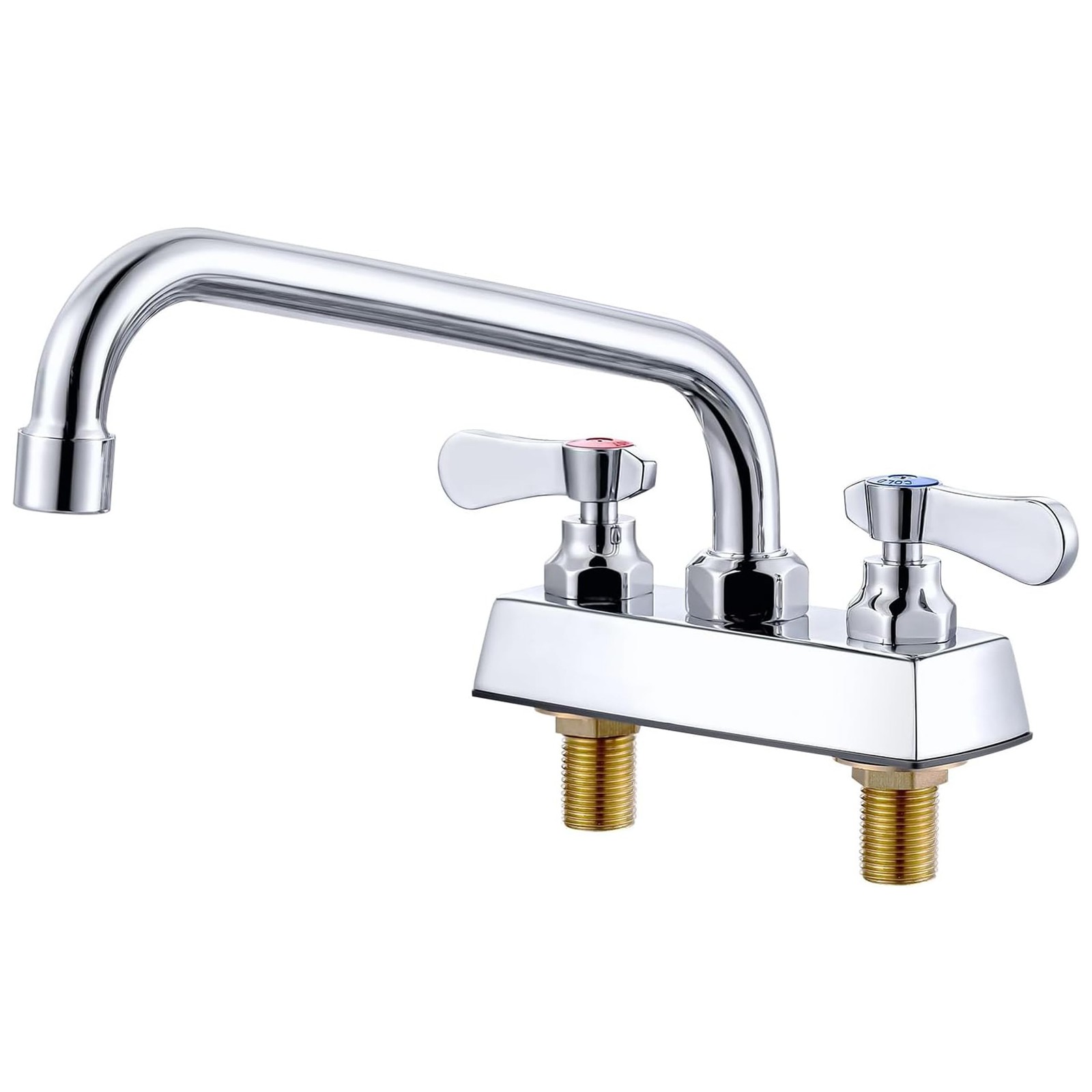 10 Swivel Spout Laundry Faucet 4 Inch Centerest Chrome Polished VSK99C-10 iVIGA