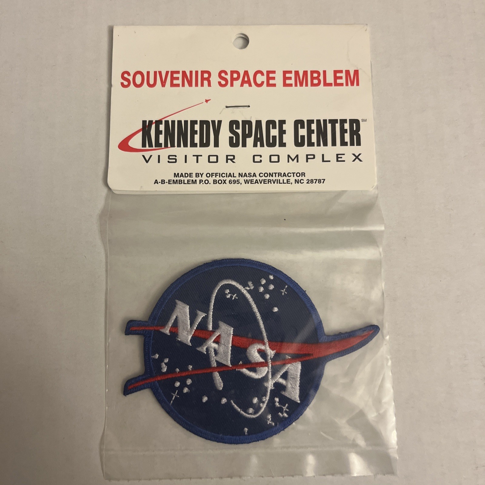 Vintage Souvenir Space Emblem Kennedy Space Center NASA w/Vector.