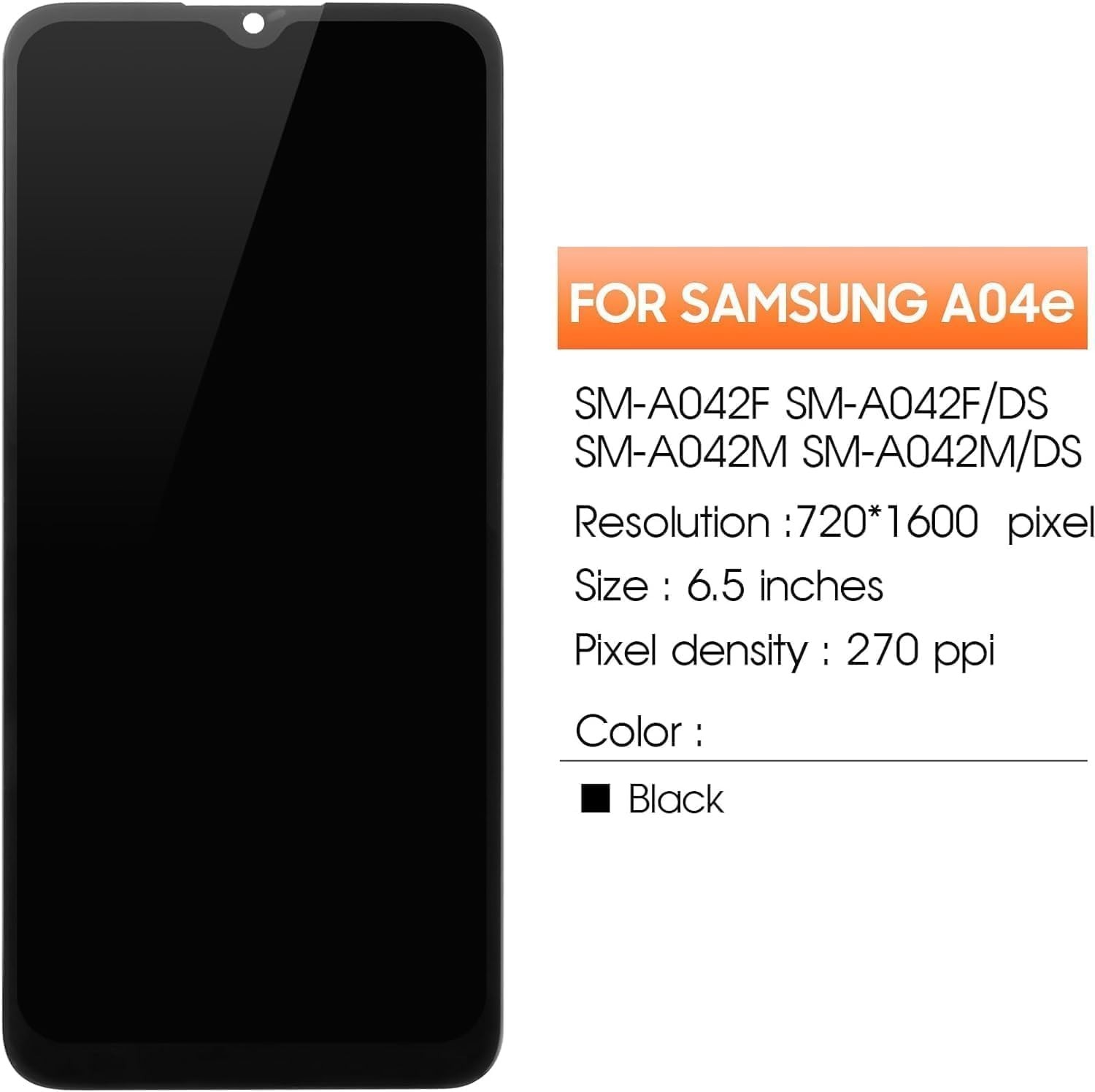 For Samsung A04E Screen Replacement A042F A042M LCD Digitizer Touch Assembly