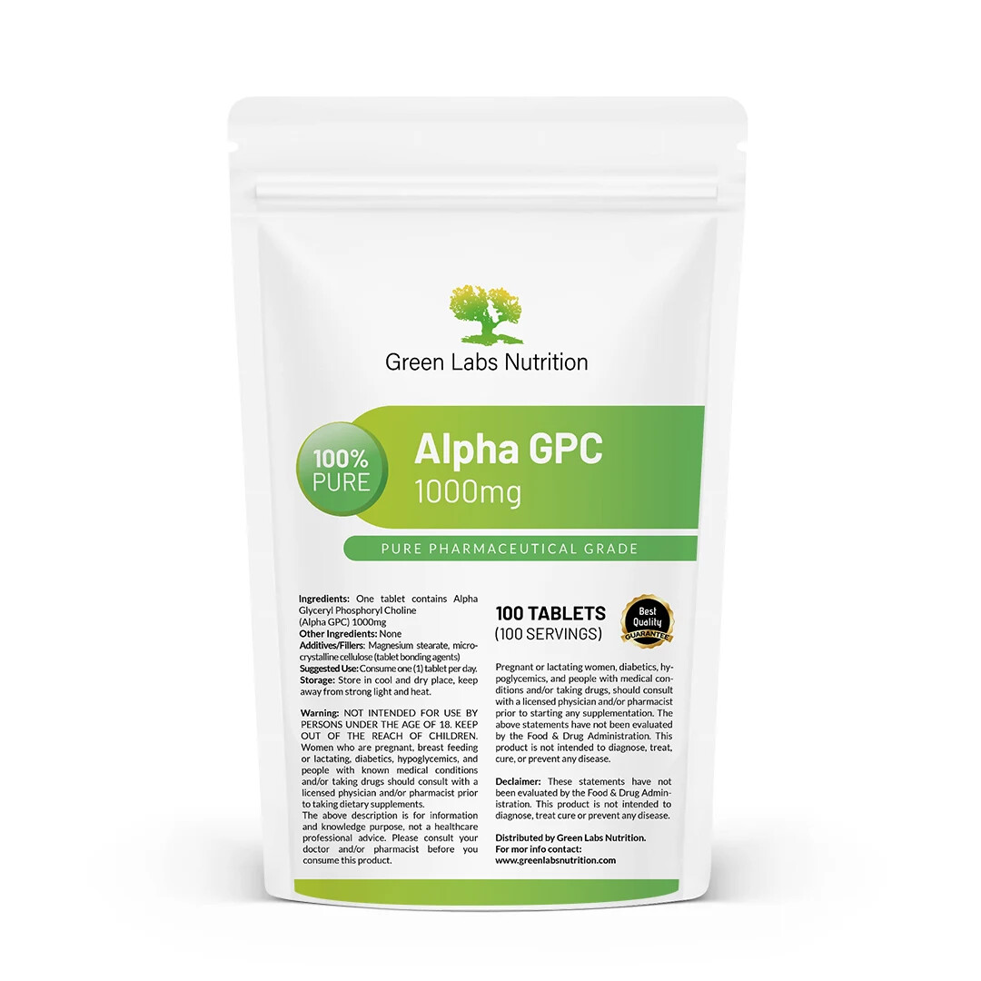 Alpha GPC 1000mg tablets Nervous System Support