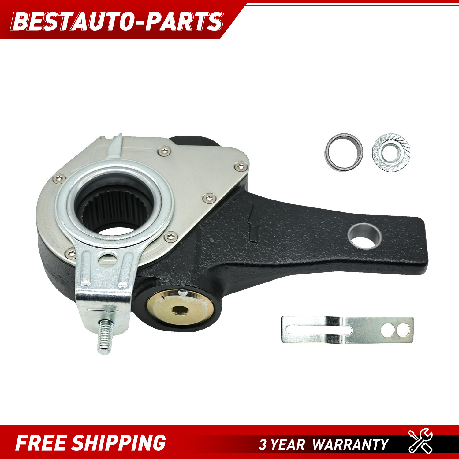 28 Spline Automatic Slack Adjuster 5.5" Arm Length Replaces 40010011 135.2834