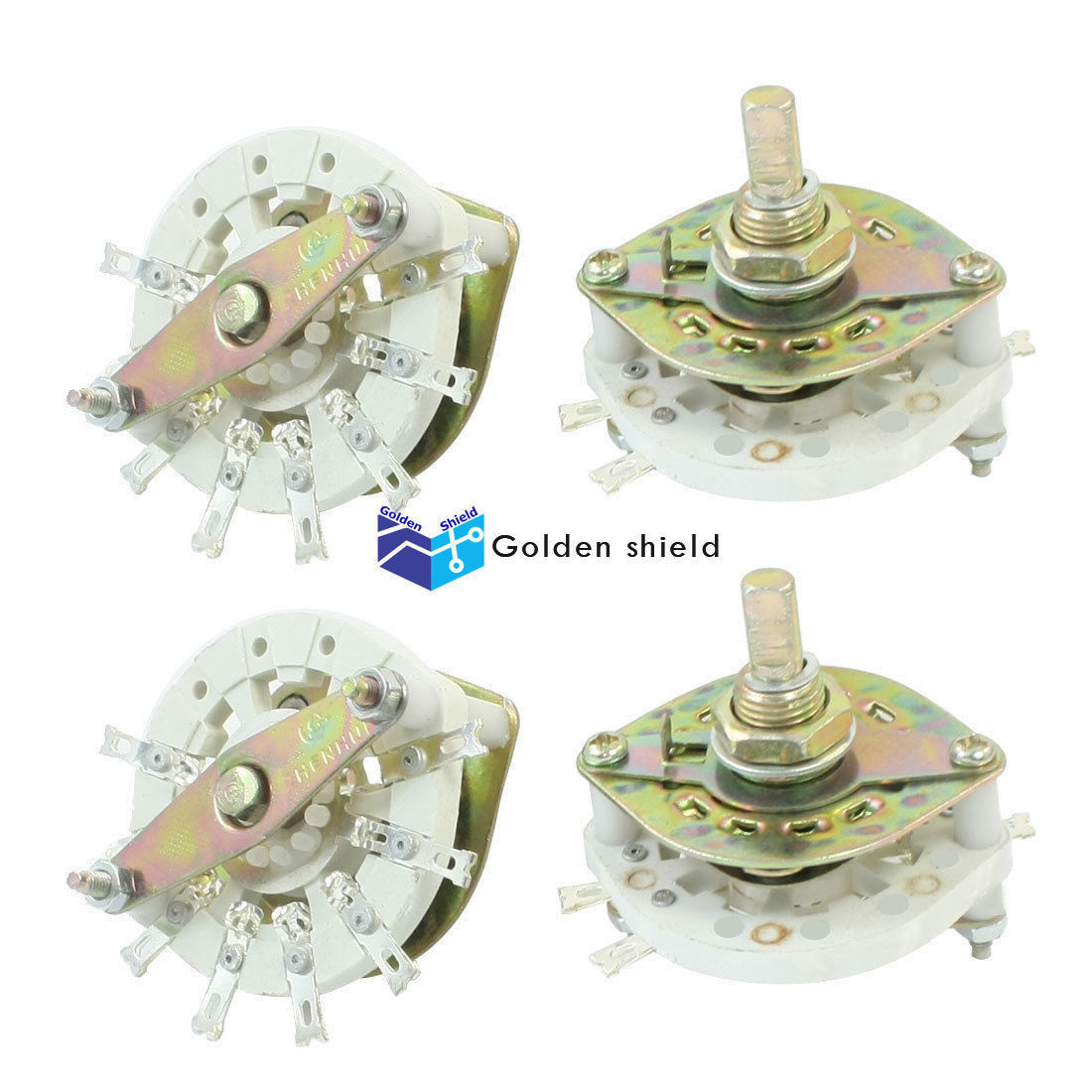 4PCS 7 Way Single Deck 8Pins Band Channael Rotary Switch 1P7T✦Kd