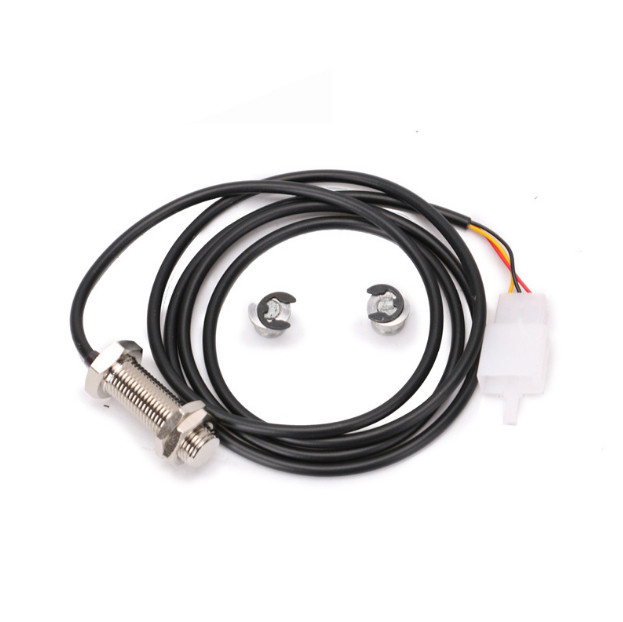 Odometer 3 pins Sensor Cable With 2 Magnets ATV Motorcycles Digital Speedometer