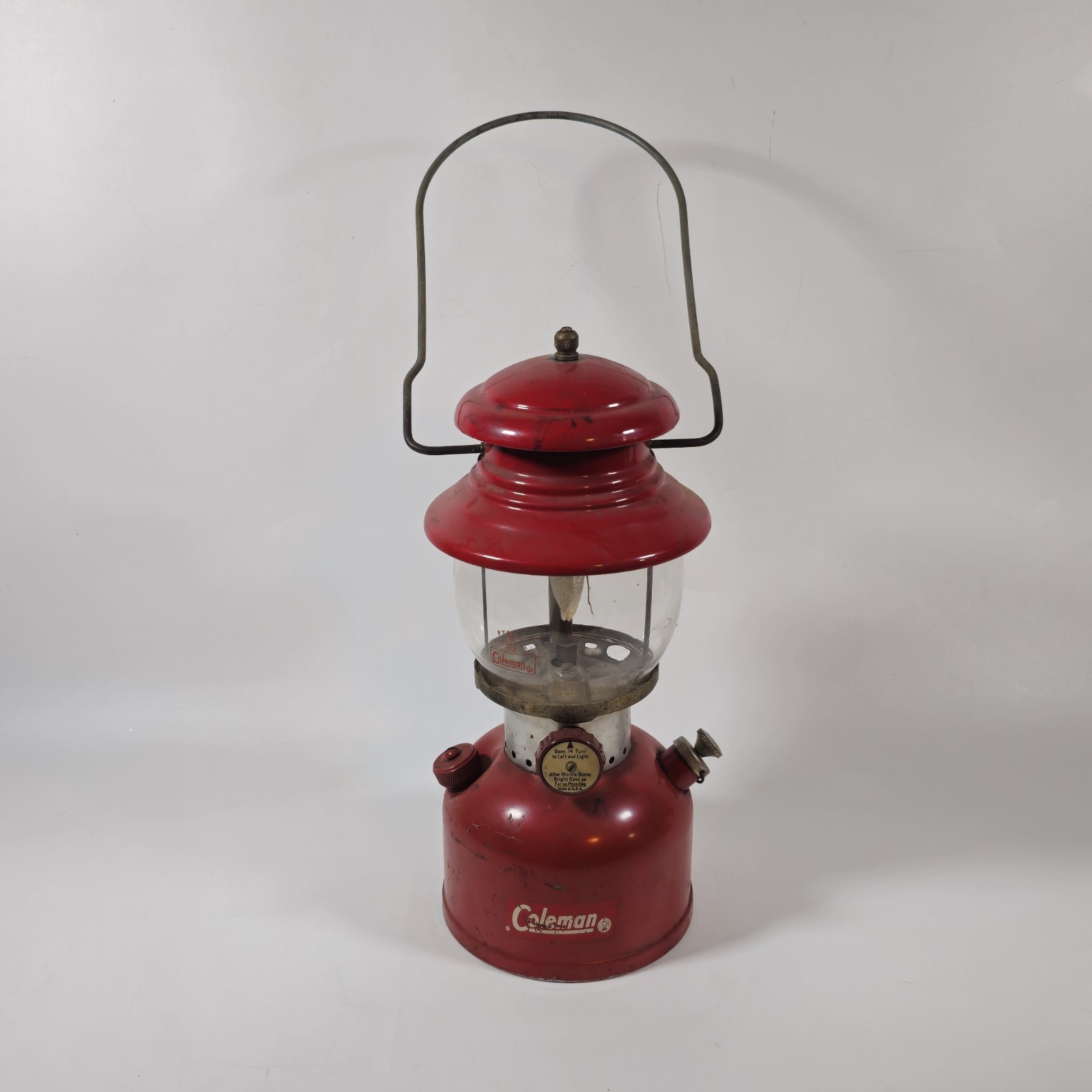 Vintage Coleman 1963 Red Single Mantle Lantern Dated 63 (untested)