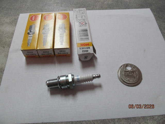 (4) NGK BR10ES Spark Plugs  - High Performance Powersports 4832 Free Gap tool