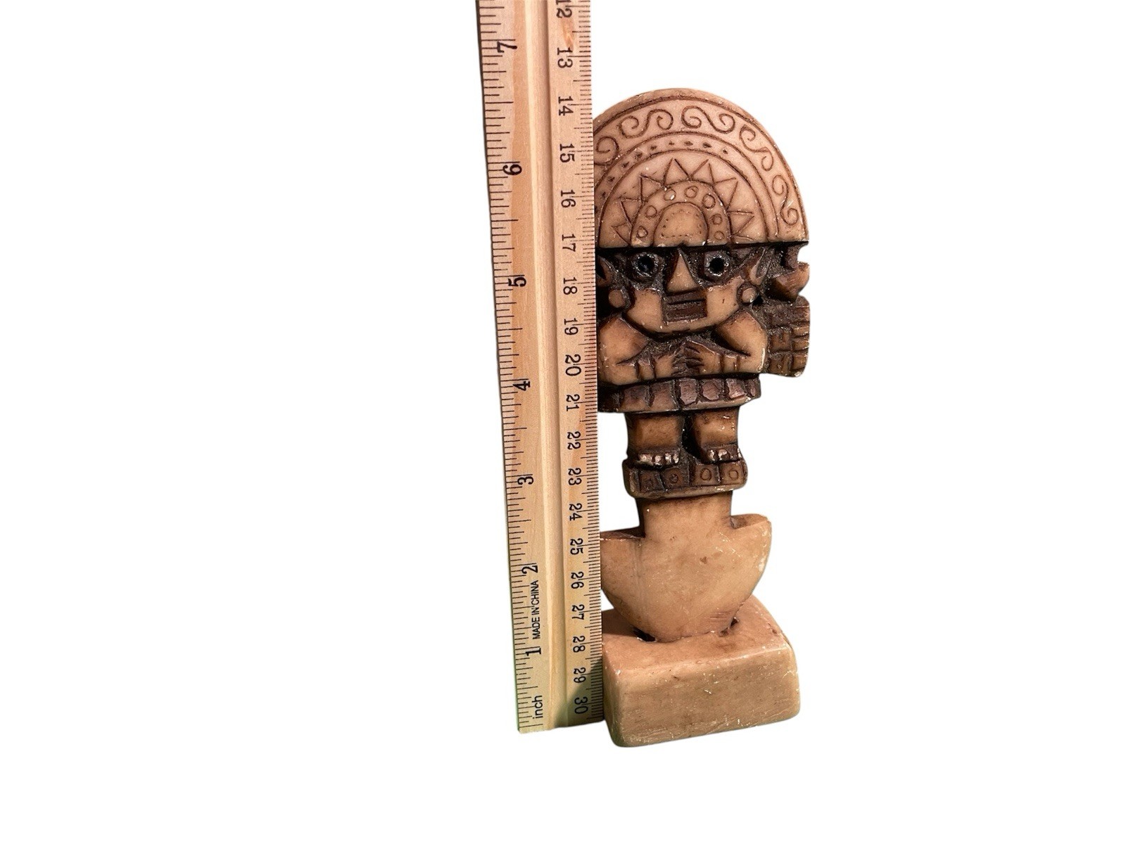 Peruvian TUMI Ceremonial Blade Carved Stone Tribal