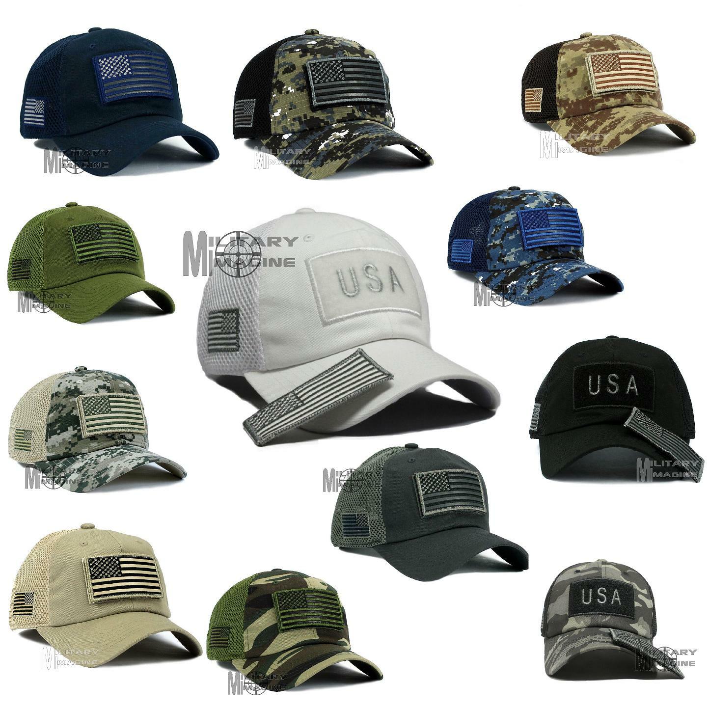 USA American 250th Flag Tactical Operator cap hat Detachable Patch Micro Mesh