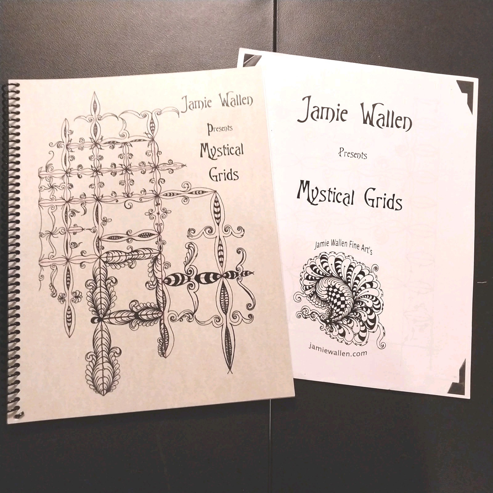 Jamie Wallen Mystical Grids Quilting Designs Book & Practice Worksheets