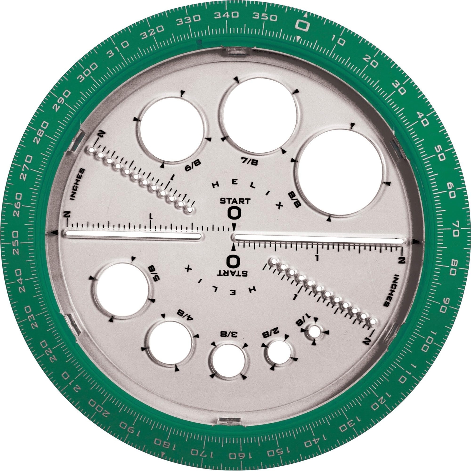 Angle and Circle Maker with Integrated Circle Templates 360 Degree 6 Inch / 1...