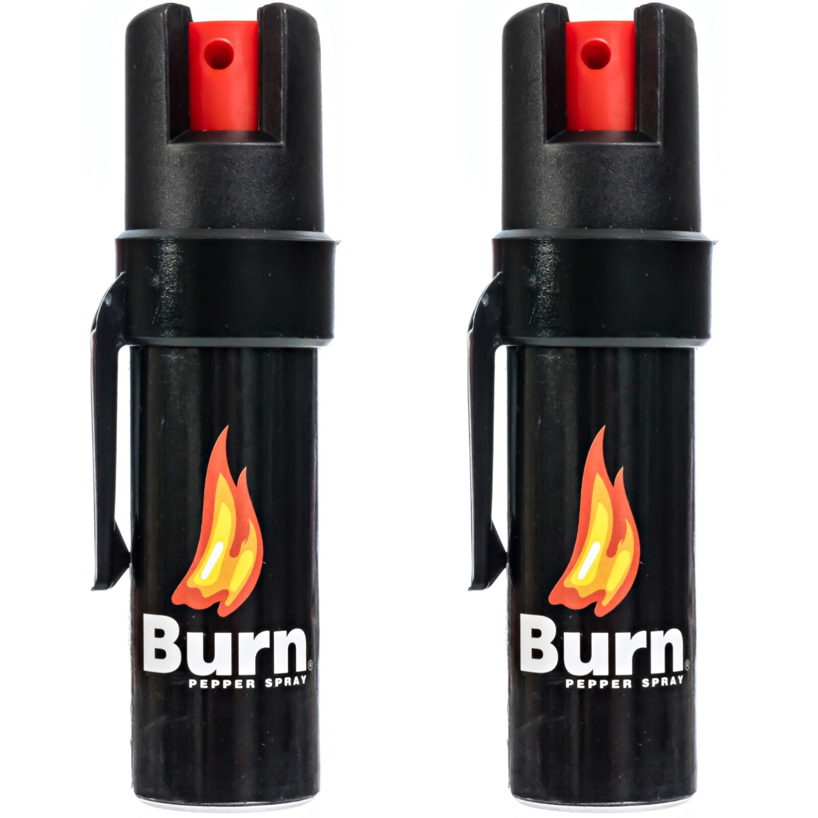 2 Pack Burn Pepper Spray 0.84oz - Self Defense & Personal Safety - Police Grade
