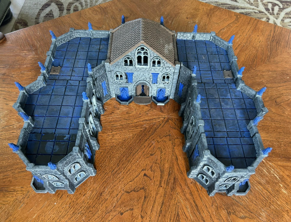 DrakenStone Great Library, 3D printed 28mm terrain for tabletop RPGs