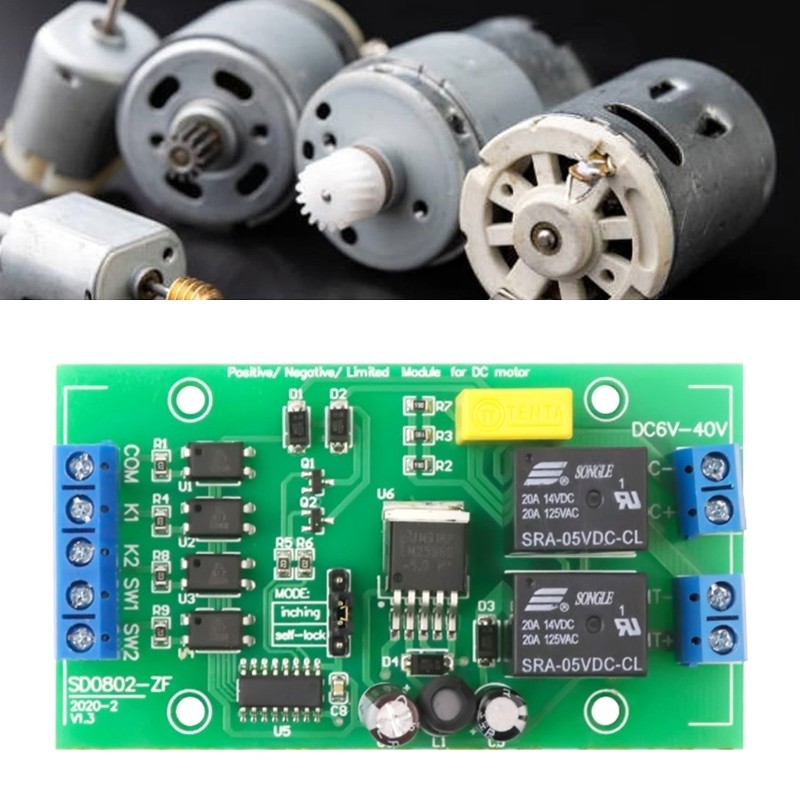 DIY Forward Reverse Control Motor Driver Control Module Jogs/Self-locking Modes