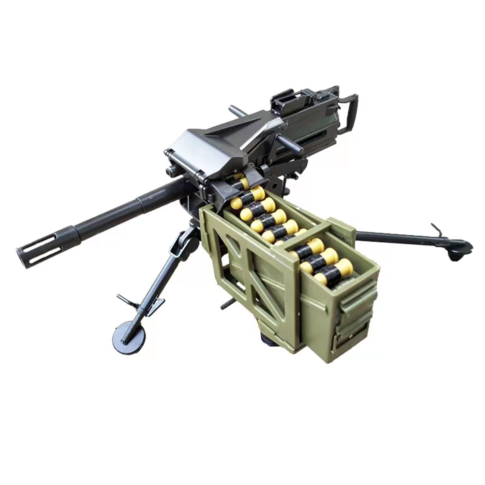 DIY Mk19 Grenade Launcher 4D Unassembled 1:6 Machine Gun Model Military Weapon
