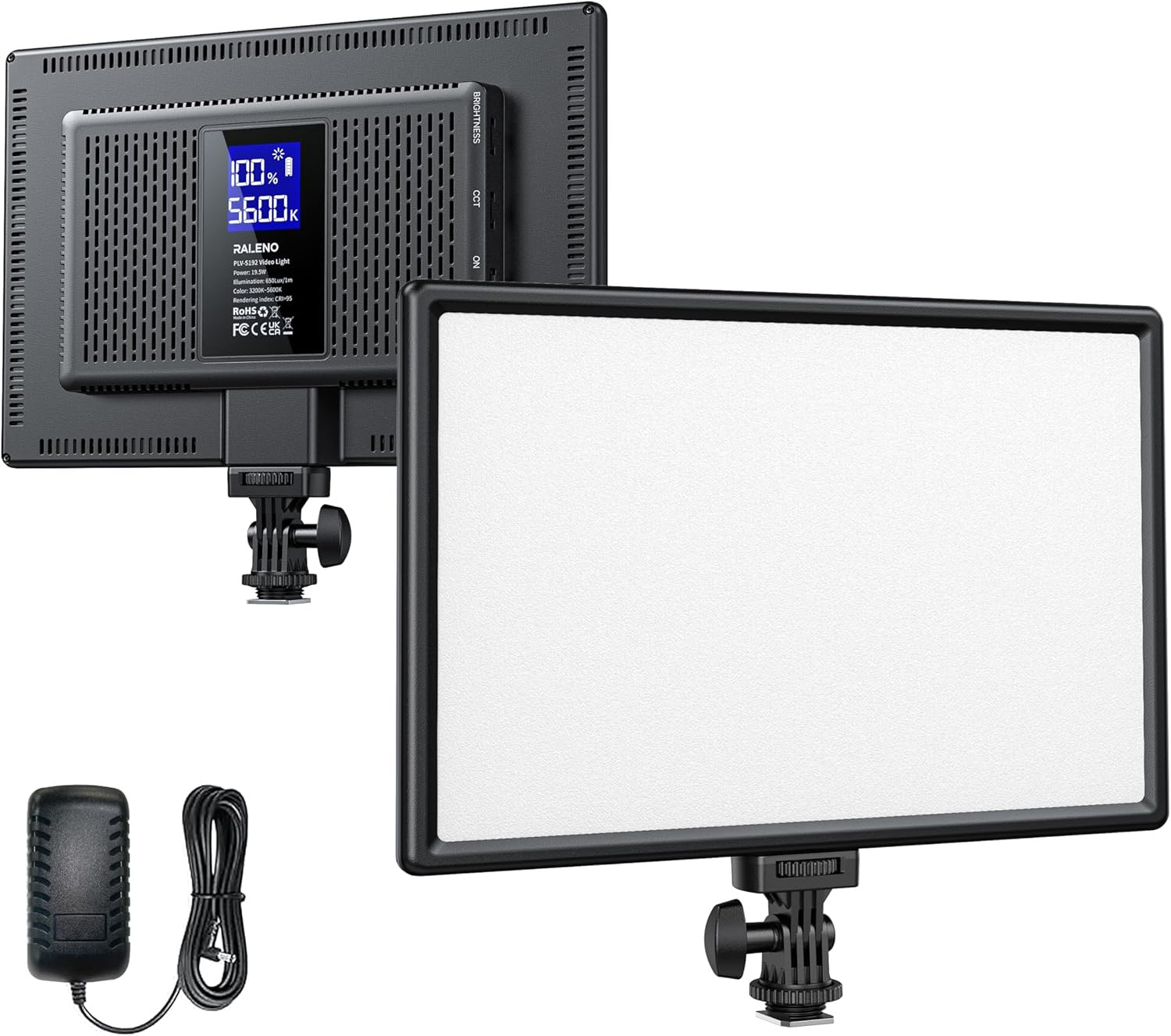 19.5W LED Soft Light Panel with Batteries for Tiktok & YouTube Video Recording