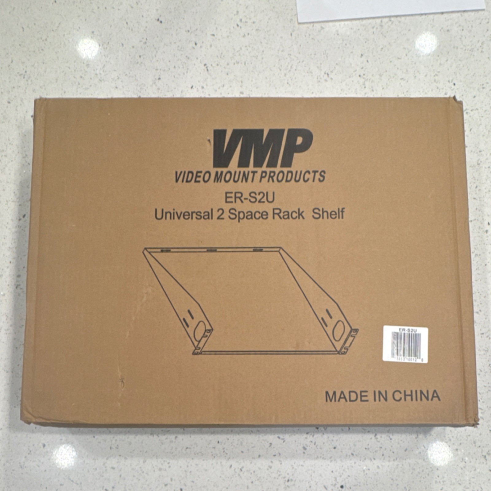 VMP ER-S2U 2U Universal Rack Shelf 19in W x 12in D 50 lb Capacity