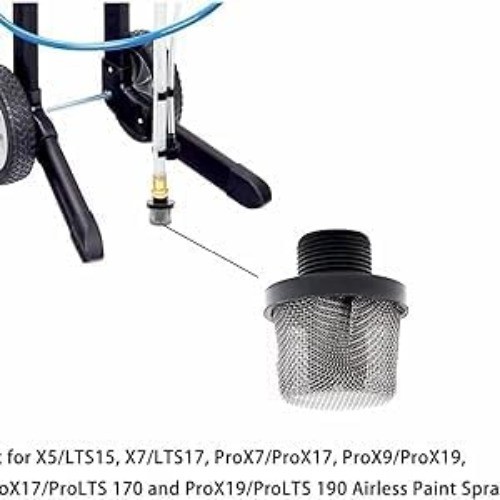 2-Pack 288716 Airless Paint Sprayer Replacement Inlet Strainer, 3/4-Inch Thread,