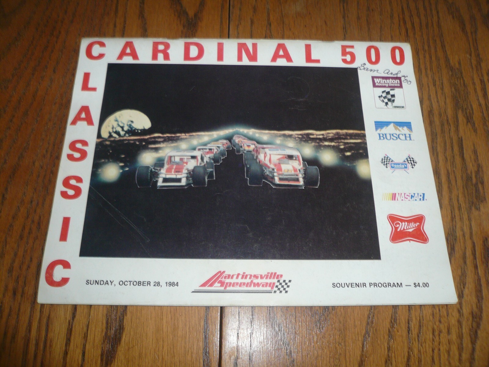 1984 Cardinal 500 Classice Souvier Program - October 28 - Vintage - 100