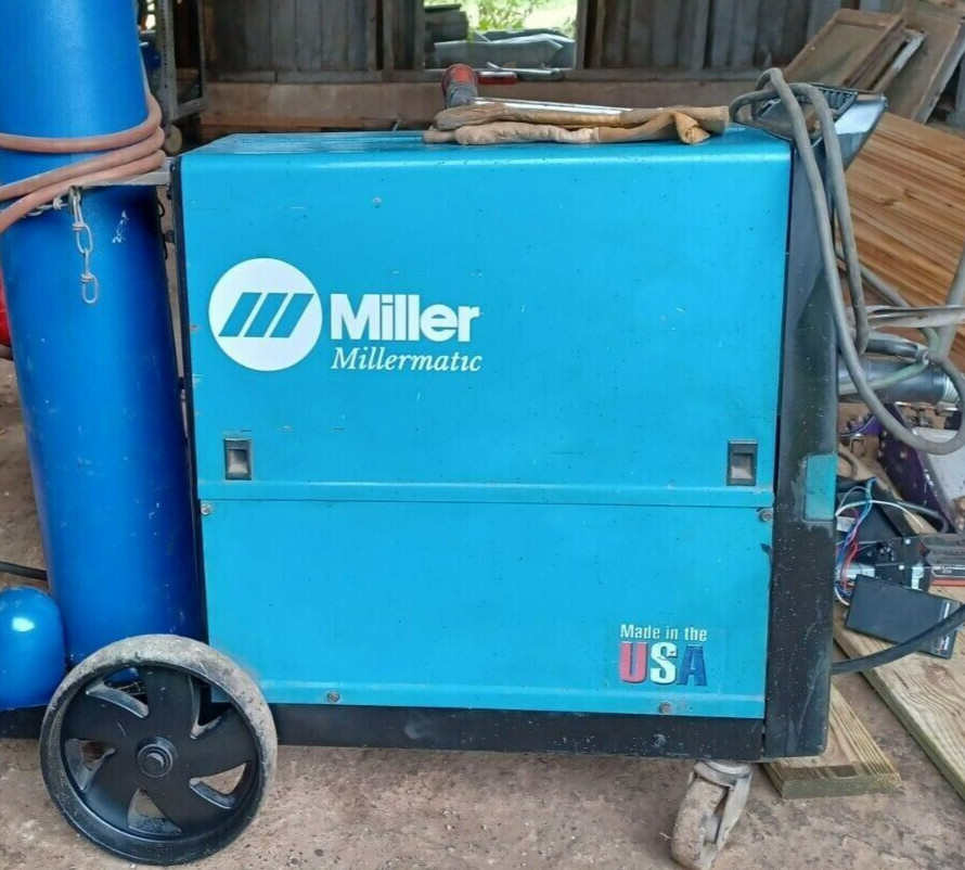 MILLER WELDER Millermatic 11"  (2) Replacement DECALS STICKERS Gloss WHITE  USA