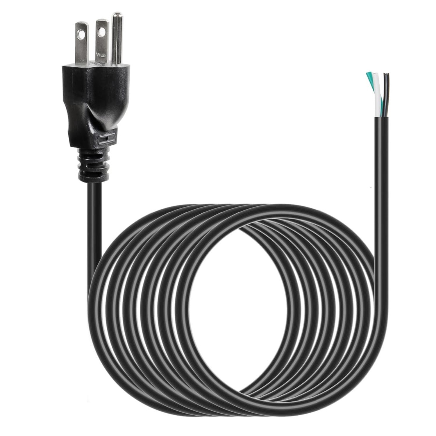 10ft 16 Gauge 3 Prong Heavy Duty Replacement Power Supply Cord Cable 110V 115...