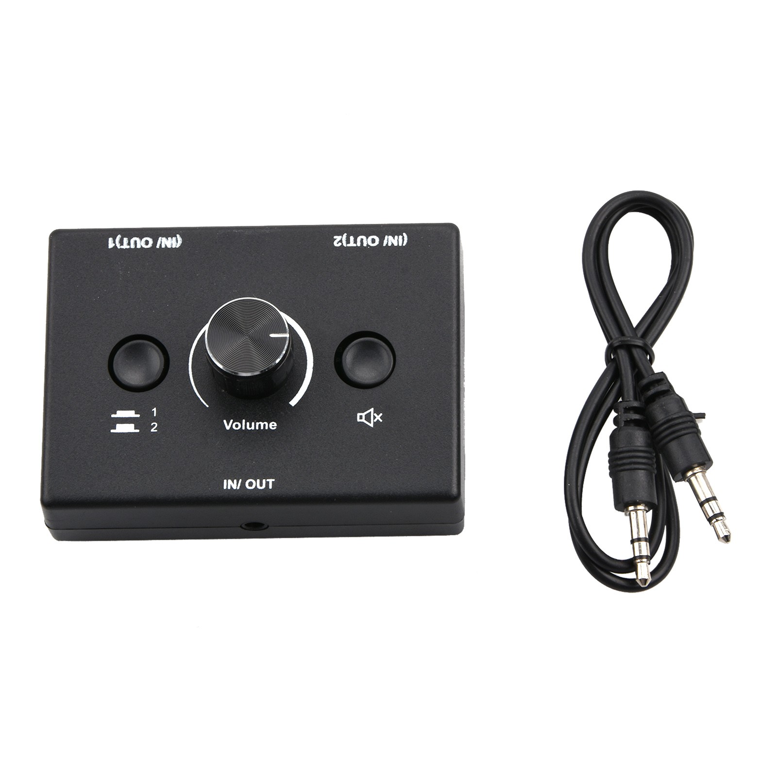 Plug&play 2 Way Bi-Directional Audio Switcher  Switch 2 in 1 out /1 in 2 out q