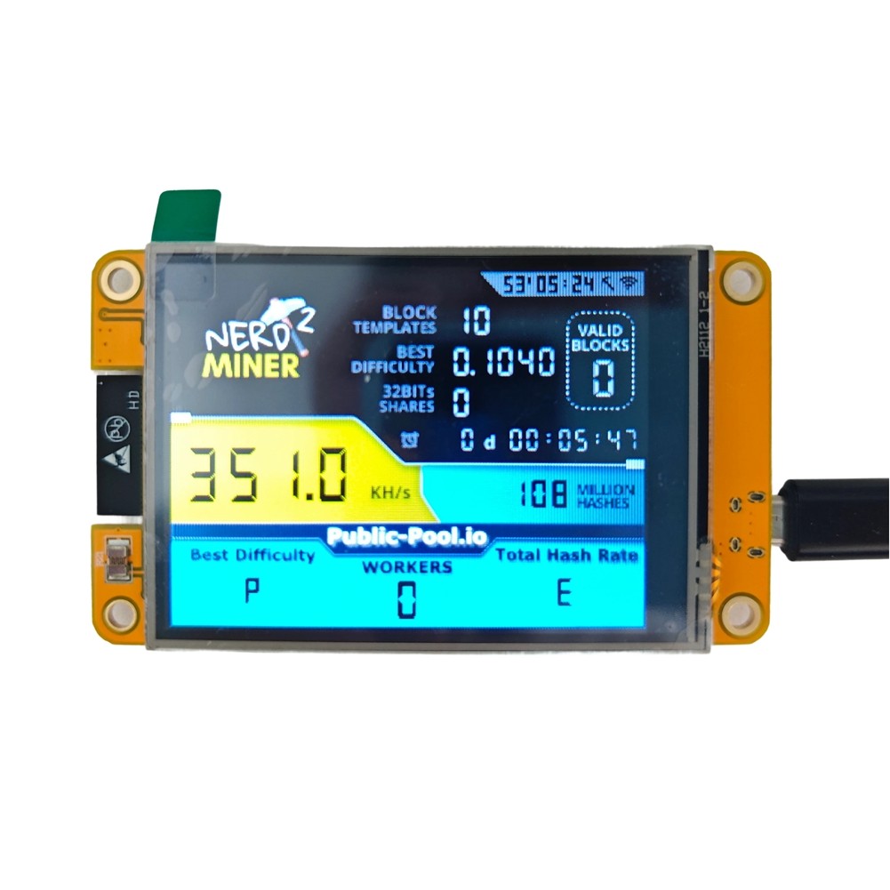 350KH/S  Miner 2.8 Inch  Display Bitcoin Crypto  Lottery Miner Upgraded2349