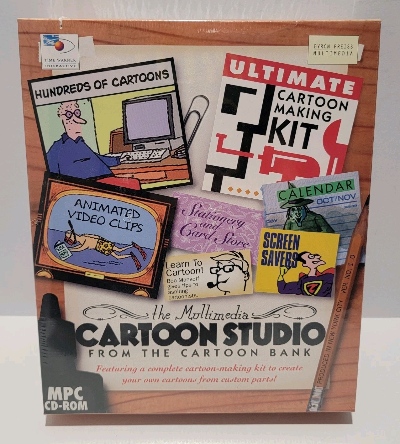 New The Multimedia Cartoon Studio Byron Preiss:  CD-ROM VTG 1994 Windows