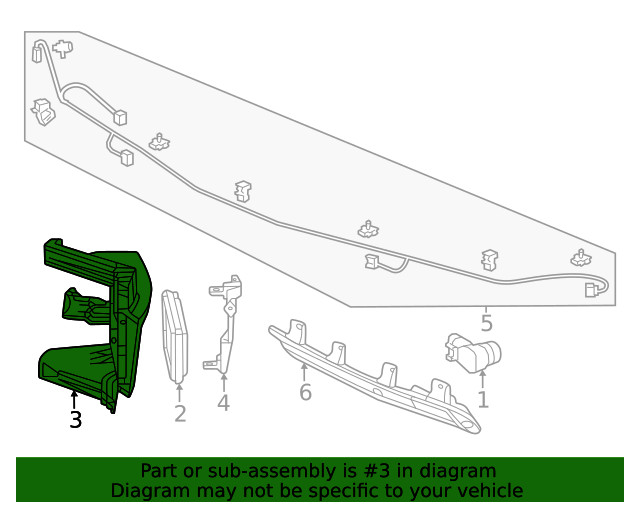 Genuine Honda Blind Spot Detection System Warning Sensor Bracket 8S464-T90-A01