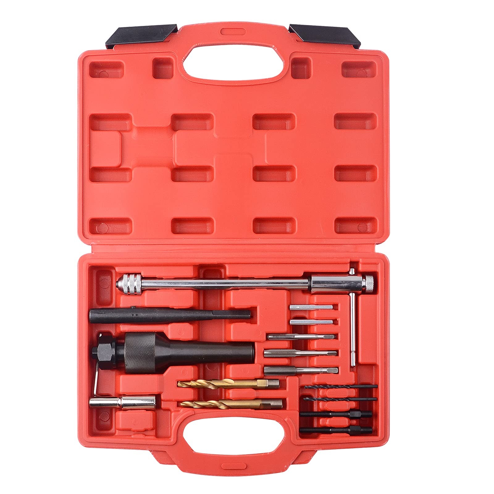 DAYUAN 16pcs Glow Plug Removal Tool, 8mm 10mm Damaged Black