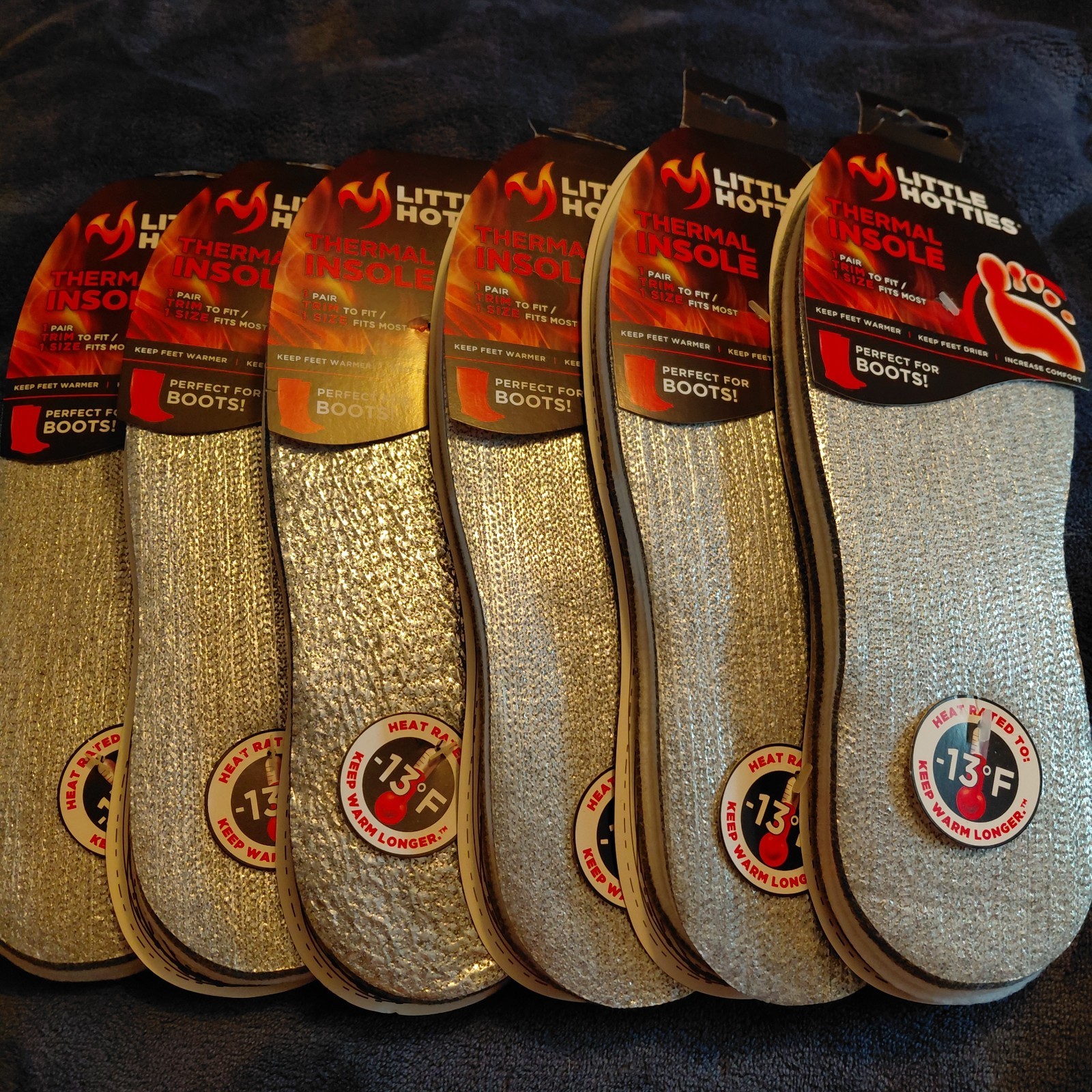 6 Little Hotties Thermal Insoles Inserts Feet Warmer Feet Drier  Trim Comfort