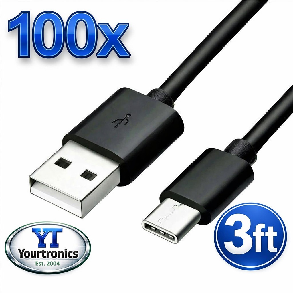 100x Fast Charging Type USB-C Cables Quick Charge Rapid Charger Bulk Wholesale