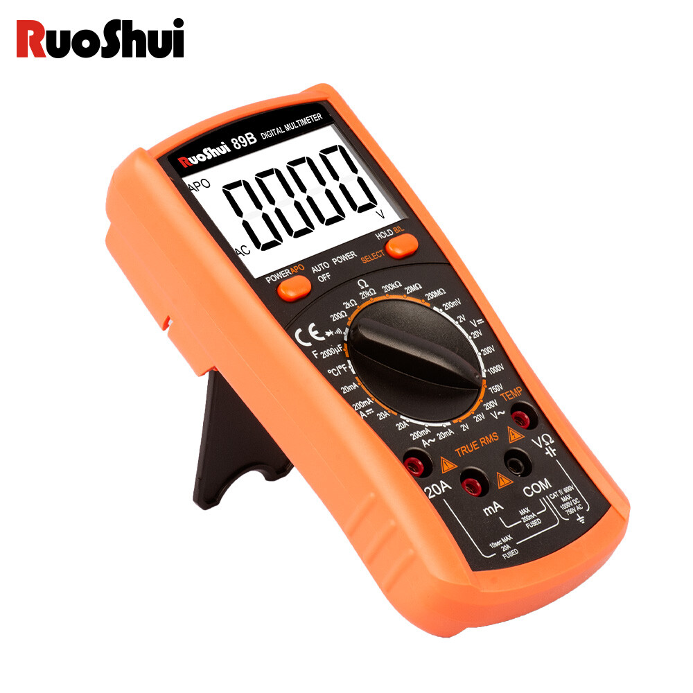 Digital Multimeter Voltmeter Ammeter Ohmmeter Volt AC DC Tester Leads Meter