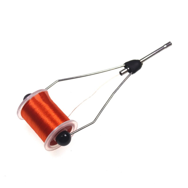 1PC Fly Tying Bobbins Holds Ceramic + Metal Bobbins Threader Spools Tool