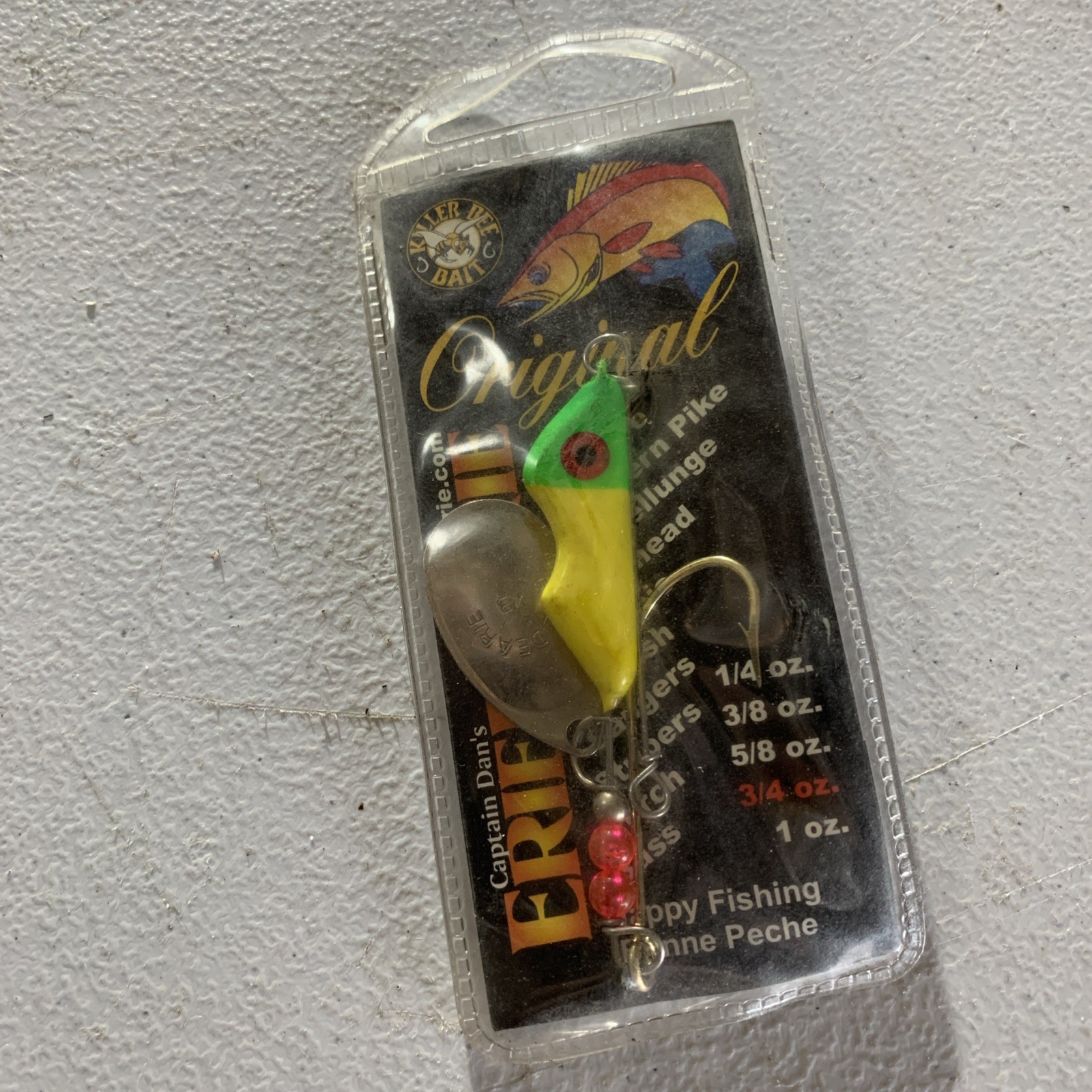 Erie Dearie Original Series Lure 3/4oz Lemon /Lime-Brand New