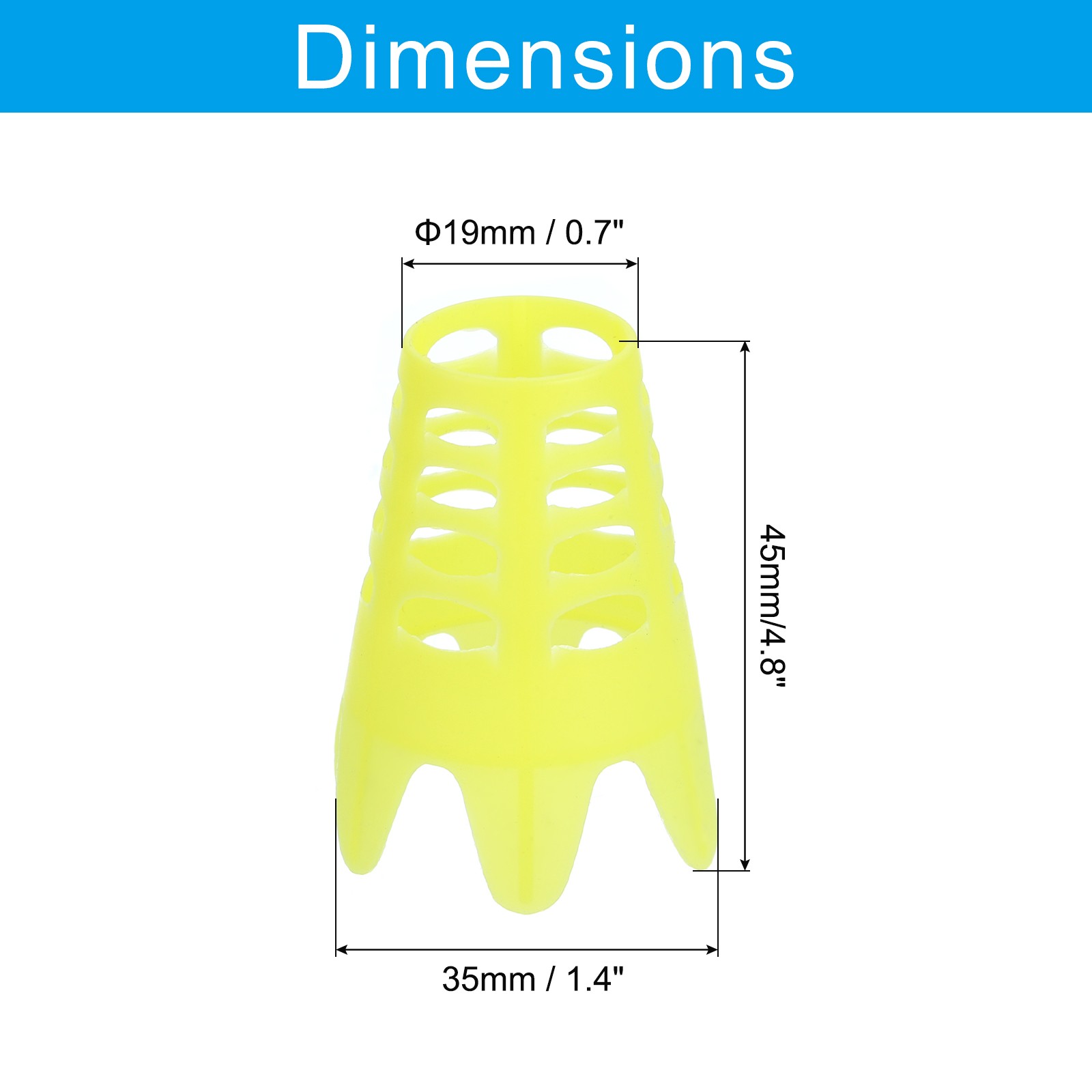 8 Pcs Golf Simulator Te Plastic Golf Te Yellow