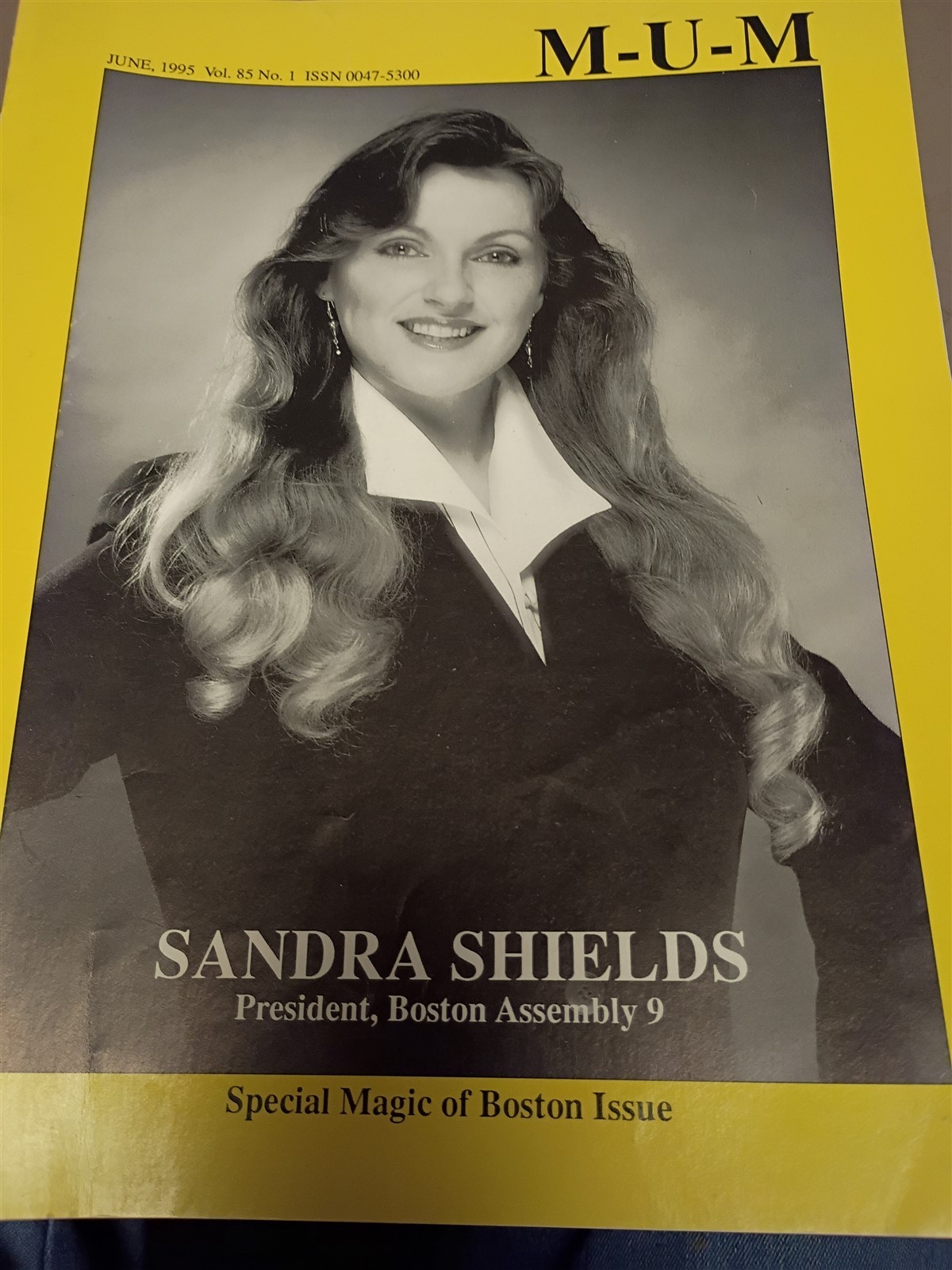 Sandra Shields MUM Society of American Magicians Magazine Issue June 1995 #3