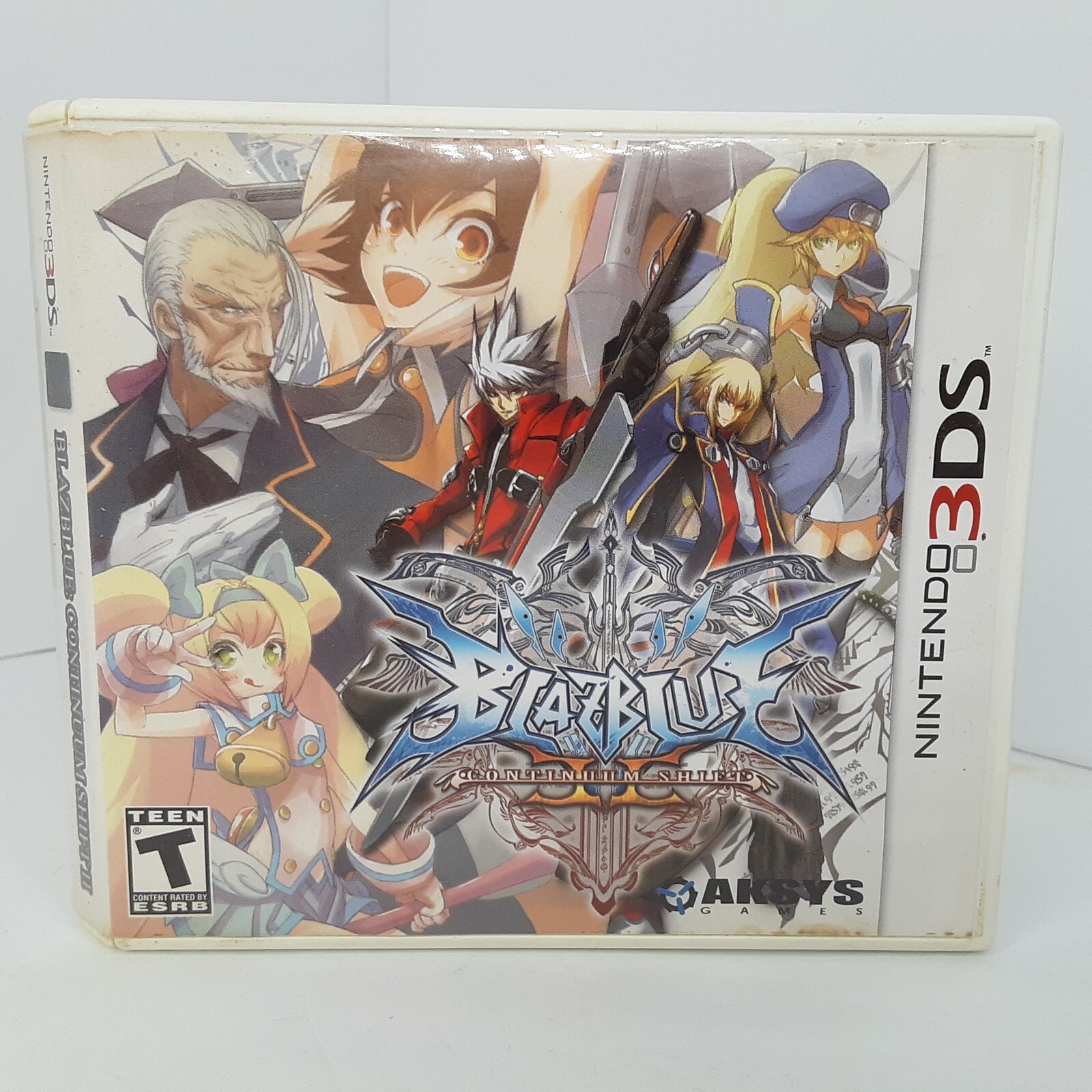 BlazBlue: Continuum Shift II (Nintendo 3DS, 2011) Case and Manual Only Cleaned