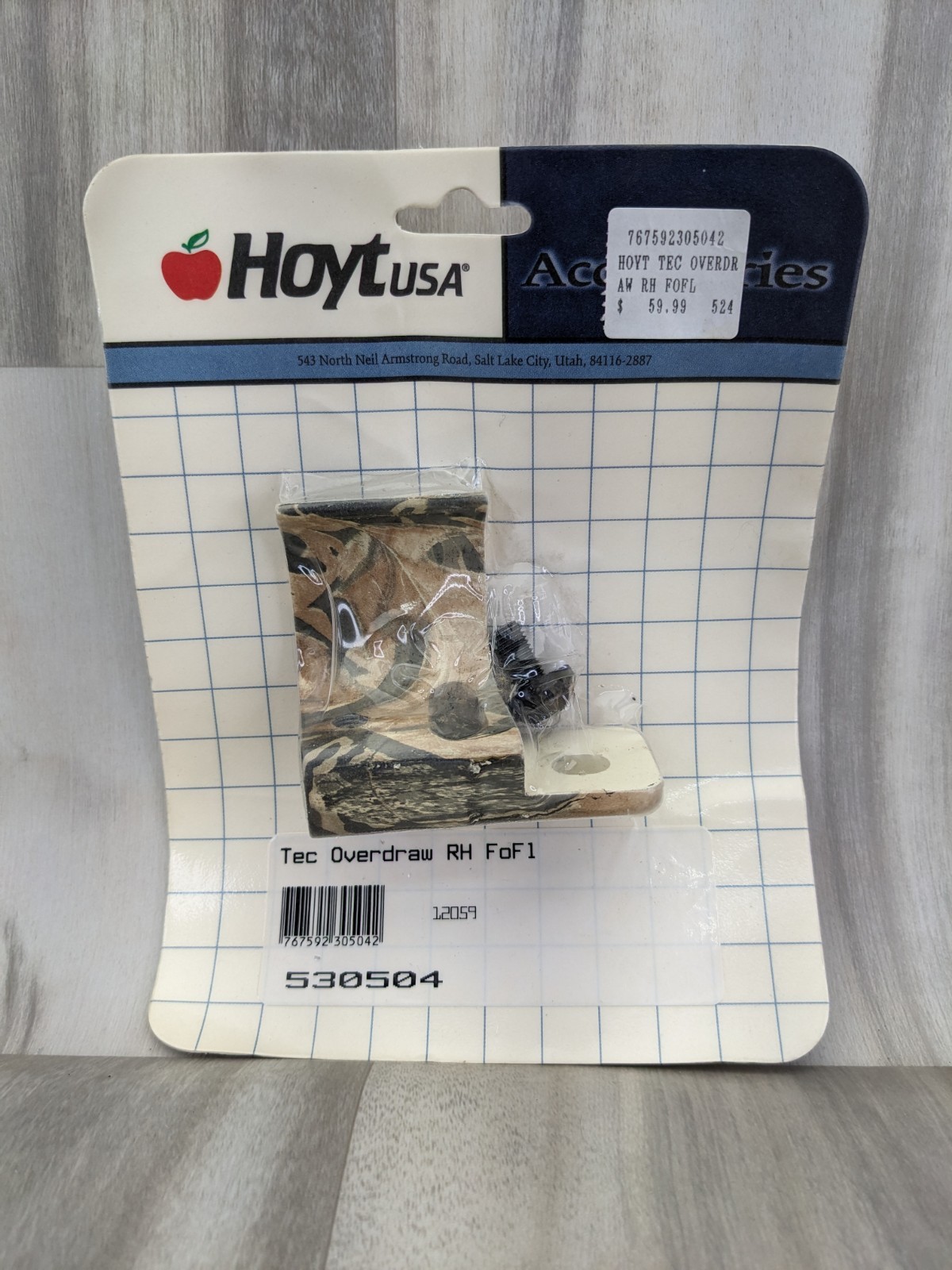 Vintage Hoyt USA Accessories RH FoF1 TEC Overdraw Bracket 530504 New Sealed NOS