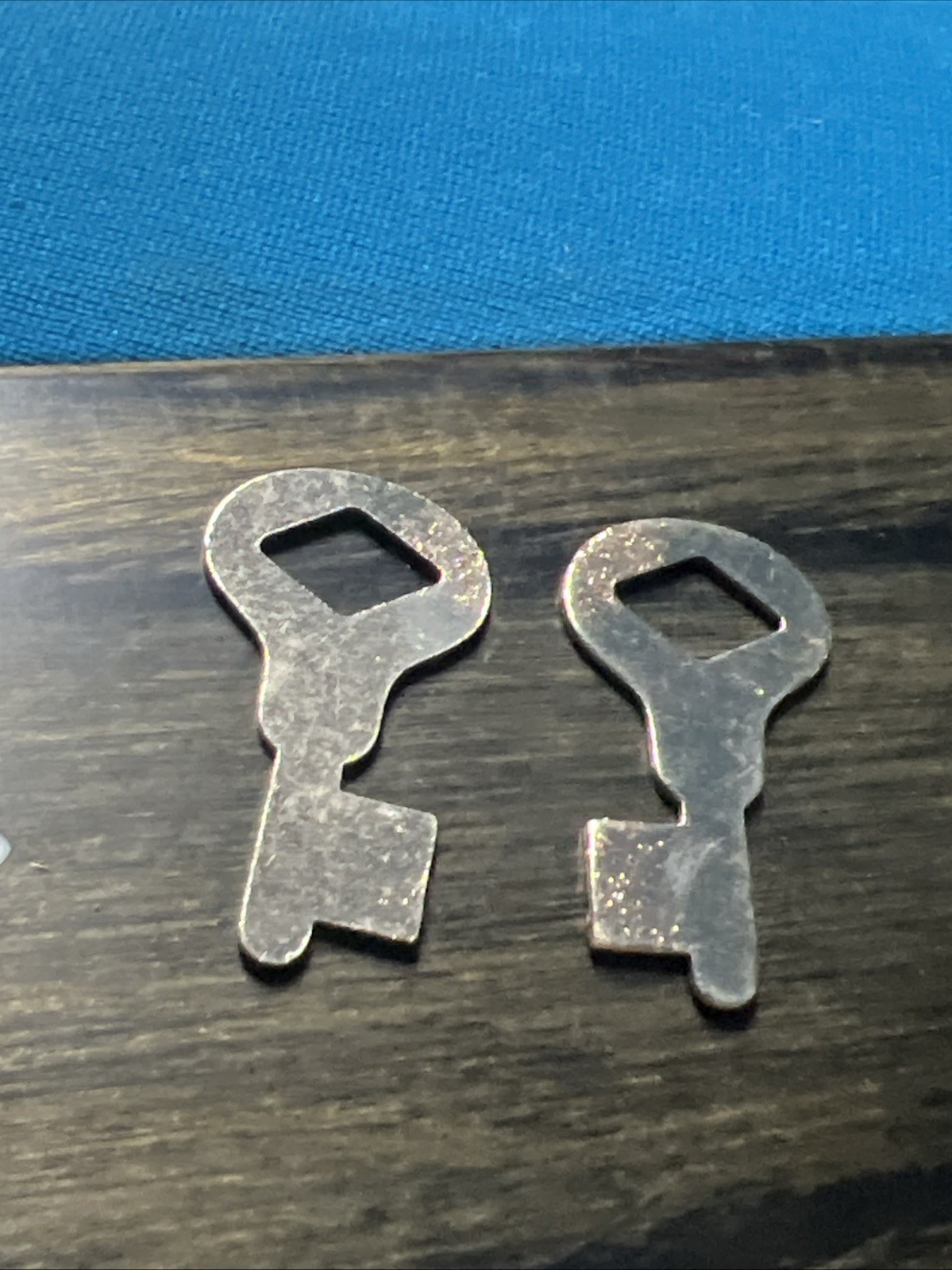 Lot Of 2 Ilco #16 Vintage Flat Steel Uncut Key Blank