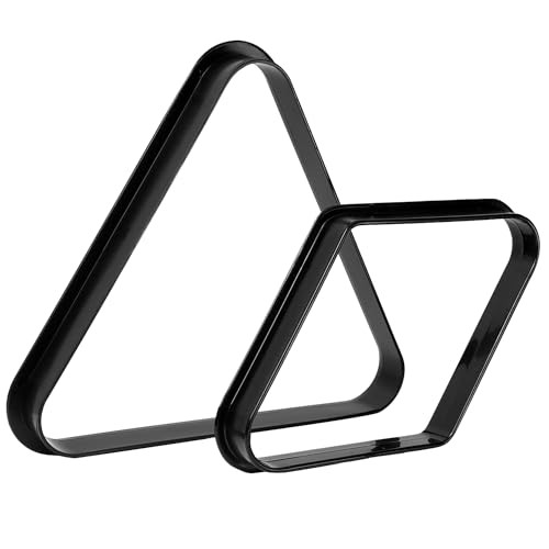 Black Plastic Billiard Pool Ball 8-Ball Triangle Triangle & Diamond Racks