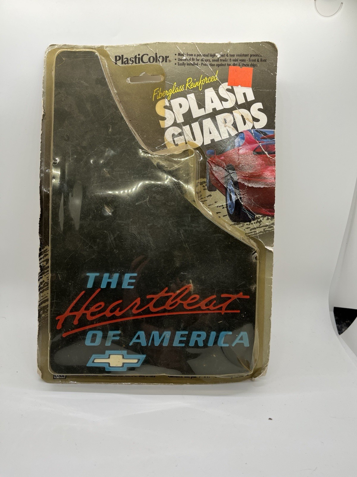 Vintage Mud Flaps Chevrolet Heartbeat Of America Pair  Made In USA Chevy Camaro