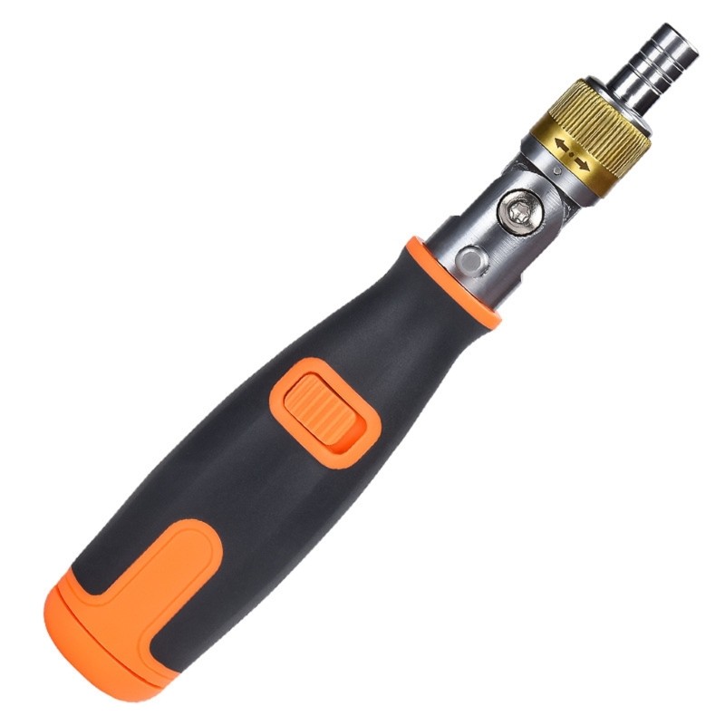 10 in 1 Adjustable Angle Screwdriver With Double Direction Ratchet For Tight