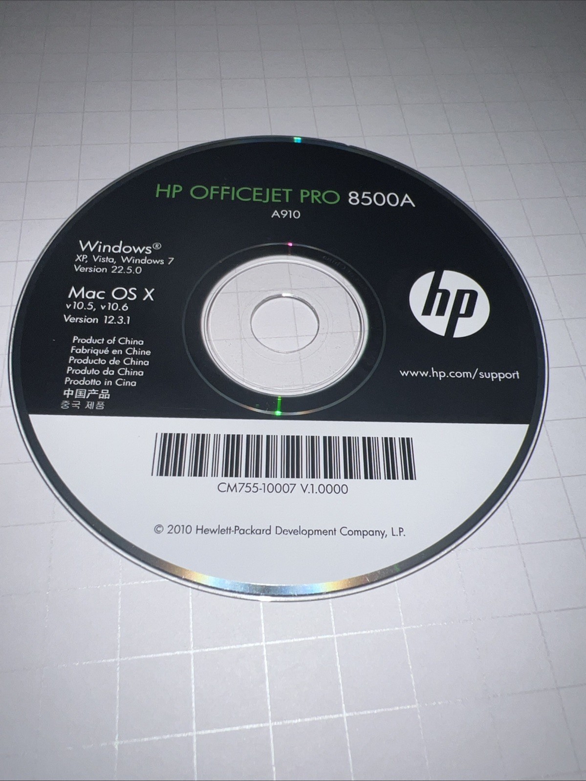 Hp Officejet PRO 8500A A910 Printer Software Driver CD DVD only Windows & MAC