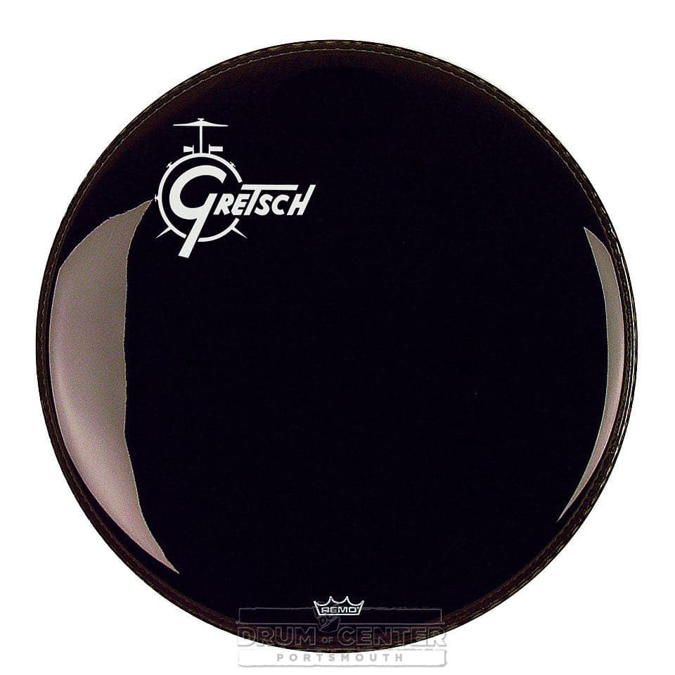 Gretsch Permatone Ebony Bass Drumhead 20" w/Offset Logo